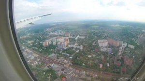 Приземление в аэропорту Шереметьево на Boieng-777