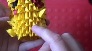 3D origami pikachu part 2