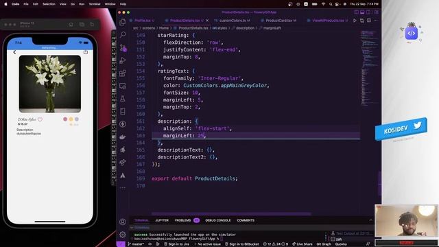Product Details Screen | React Native tutorial| (Flowery Gift App)| Ep 13