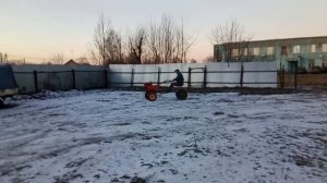 Ездовой адаптер к мотоблоку