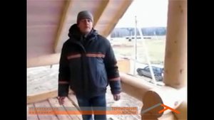 Сруб из оцилиндрованного бревна, технология строительства