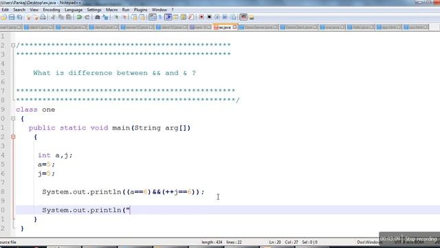 What is differences between Logical AND(&&) and Bitwise AND(&) in Java смотреть онлайн