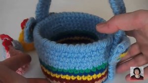 ПАСХАЛЬНАЯ КОРЗИНКА КРЮЧКОМ