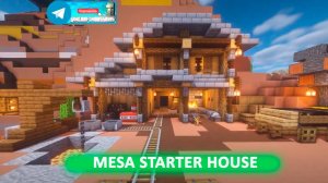 Mesa Starter House (майнкрафт идеи построек)