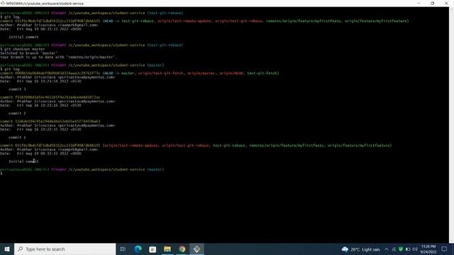 Git branch को rebase कैसे करे|How to rebase branch in git #theHutruuConcepts смотреть онлайн