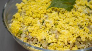 Печень трески и вкусный САЛАТ "Нежность" готов! ПРОСТОЙ РЕЦЕПТ на каждый день!