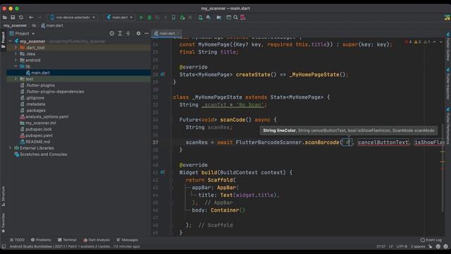 Сканер QR - кодов и Штрих - кодов на Flutter (Barcode scanner, QR code scanner in Flutter) смотреть онлайн