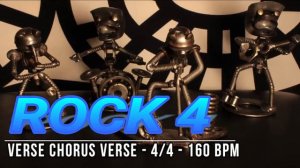 160 BPM - Rock 4 - 4/4 Drum Track - Metronome - Drum Beat