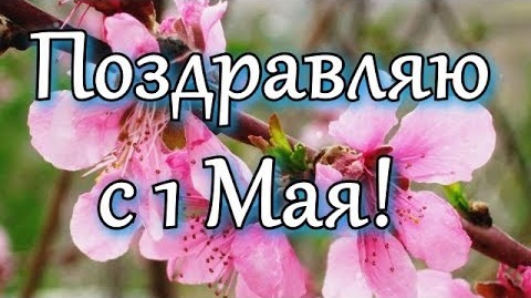 С 1 Мая! Поздравительная Открытка с 1 Мая!