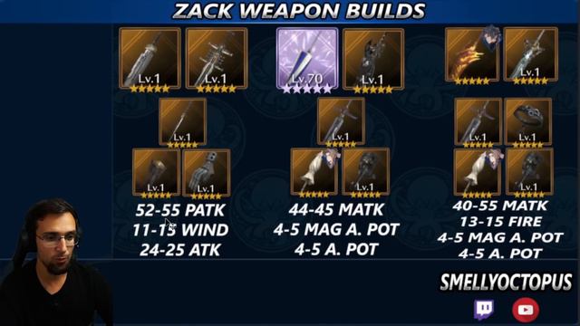 BEST Zack Builds & Weapons ~ Final Fantasy 7 Ever Crisis