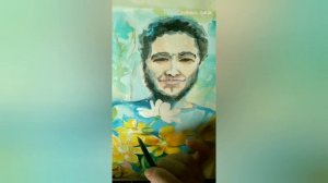 Рисование акрилом в акварельной технике,быстрое видео /Speedpainting/ Acrylic painting , watercolor