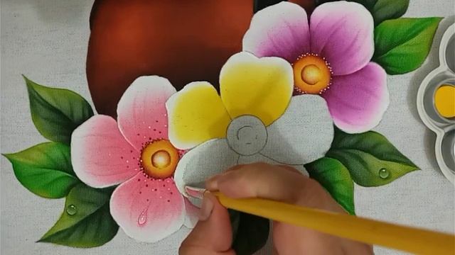 Chaleira com Flores Silvestres Pintura em Tecido Parte 3 Aula 420 Bruno Silva смотреть онлайн