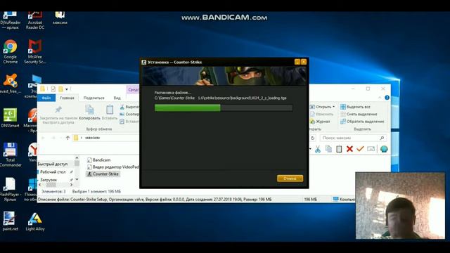 Как скачать кс го 1.6 (мой первый ролик) смотреть онлайн