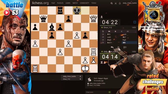 Lichess online game play .. Rapid 10+5 (rated challenges) Memes edition #chess#checkmate#challenge смотреть онлайн