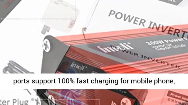 Car Power Inverter, imoli 300W/600W DC 12V to AC 110V Power Converter with AC Outlet - Overview смотреть онлайн