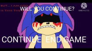 Sonic.EXE (English Bootleg) Continue + Game Over