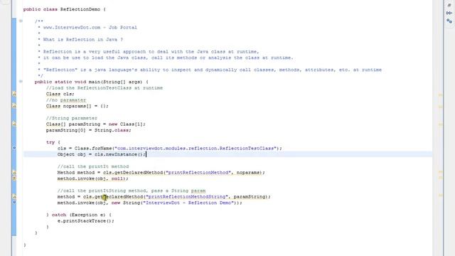 What is Java Reflection смотреть онлайн