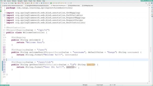 05 - RESTFUL WEBSERVICES - PATH VARIABLE - BEGINNER - HANDS ON смотреть онлайн