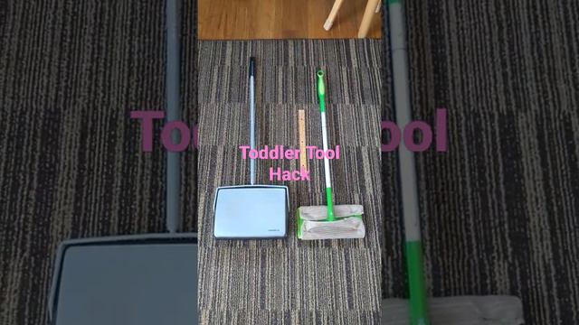 #shortsToddler size cleaning tool hack/Montessori at home practical life/spring cleaning/confidence