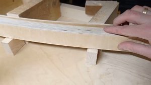 Кресло качалка своими руками ... гнем и клеим ...