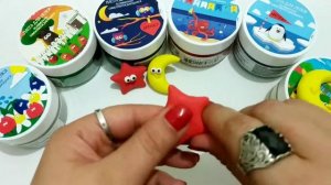 Звездочка и месяц из пасты для лепки Artifact