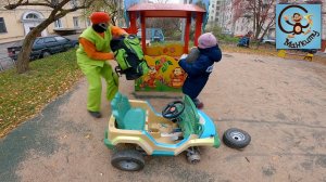 Дети и Машина. Диана, Даня и Милан играют в полицию и охотятся на привидения. Манкиту