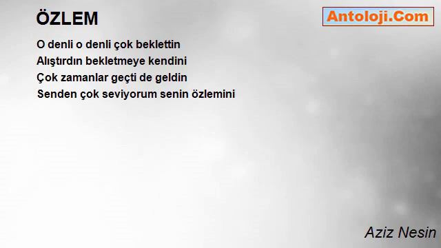 ÖZLEM - Aziz Nesin смотреть онлайн
