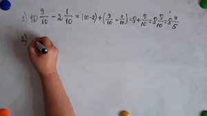 Вычитание смешанных чисел с одинаковыми знаменателями