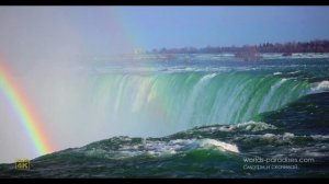 ПУТЕШЕСТВИЕ 4K | Величие Ниагарского водопада. Природные звуки для сна и снятия стресса | #164 / +0