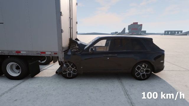 Bentley Bentayga vs Maybach GLS vs Rolls-Royce Cullinan vs Trailer?200 km/h?BeamNG.drive CRASH test смотреть онлайн