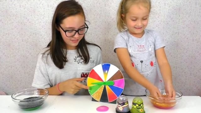 Слайм Челлендж #2 КОМУ ДОСТАЛСЯ ЧЕРНЫЙ СЛАЙМ? 3 Цвета Челендж с Рулеткой
