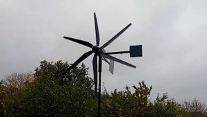 ветряк из мотор колеса от гироскутера 3
