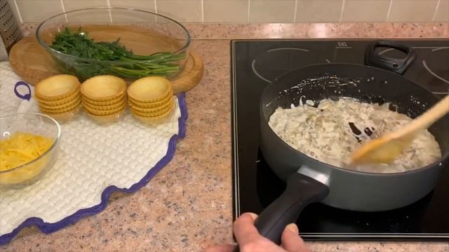 Рецепт Жульена в тарталетках смотреть онлайн