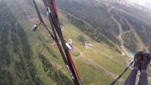 Полёт в Шерегеше на параплане 3 августа 2020 г.