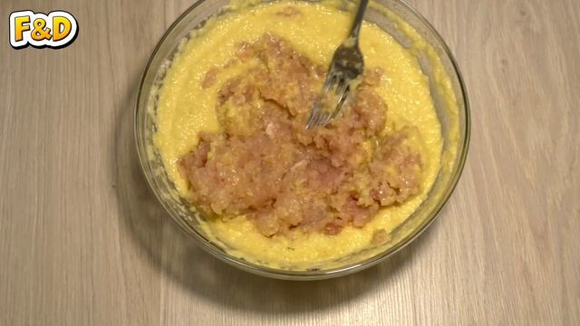 Куриные зразы с грибами. Chicken cutlets with mushrooms
