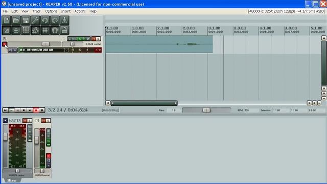 Newbie home recording tutorial (3): REAPER Basics