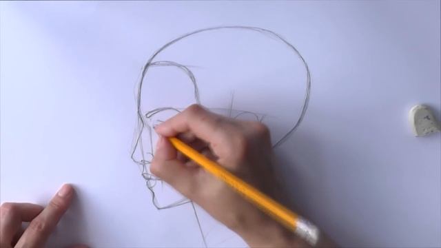 Уроки рисования. Построение головы в профиль Как нарисовать человека в профиль