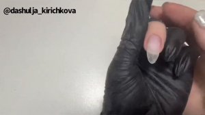 Молочный градиент с блестками/ блестки у кутикулы/ маникюр на себе/ коррекция гелевых типс