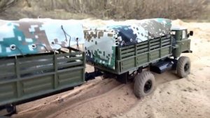 ✅ Грузовики Ссср. Газ 66 по пескам за прицепом.