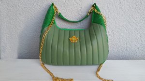 Сумочка из экокожи "Зеленая луна". Мастер-класс