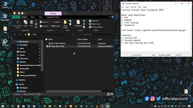 Tutorial Install Instagram Private Tools x toolsig v2 di PC/LAPTOP [OS/WIN] смотреть онлайн