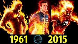 Человек Факел - Эволюция (1961 - 2015) ! Все Появления Джона Шторма !