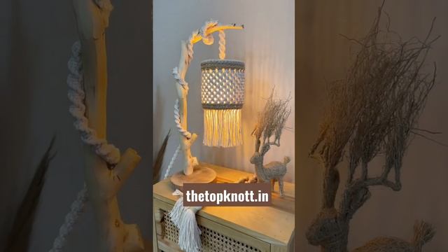 Beautiful ❤️ Macrame Lamp shade।The Top Knott। Home Decor।Craft Product।#macramewallhanging