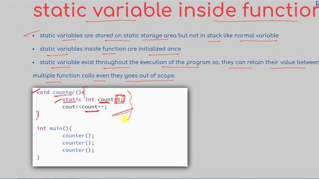 #71 Static Variable in C++ | static keyword in C++