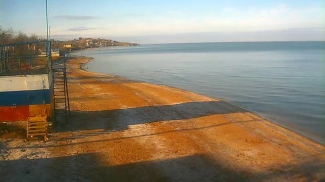 Пляж в Щёлкино, 23.02.2015, ч.2 - видео с камеры 1 смотреть онлайн