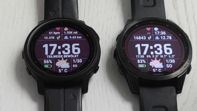 Garmin Fenix 6s vs Fenix 7s Solar : Display Helligkeit mit und ohne Backlight смотреть онлайн