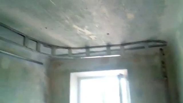 Потолок из гипсокартона своими руками. Натяжной потолок. Крепление вертикальных элементов. ЧАСТЬ 2 смотреть онлайн