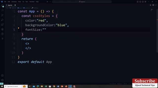 React JS Tutorial - Basic to Advance  ? React Typescript Using Inline Styles