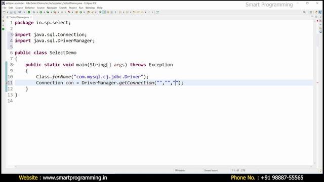 #4 Fetch Data from MySQL Database using JDBC in Java || ResultSet Interface by Deepak