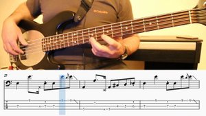 Breathe - Pink Floyd - Bass cover with tabs